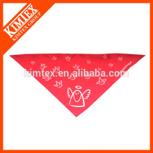 Dog screen triangle bandana print custom logo